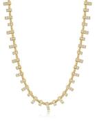 The Pave Ray Necklace- Gold Accessories Jewellery Necklaces Chain Neck...
