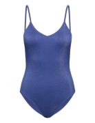 Lyx Bea Swimsuit Baddräkt Badkläder Blue Becksöndergaard