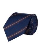 Portia 1924 Regimental Silk Tie Marinblå