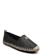 Tommy Hilfiger Th Leather Flat Espadrille Svart