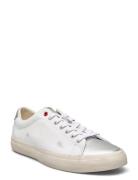 Longwood Distressed Leather Sneaker Låga Sneakers White Polo Ralph Lau...