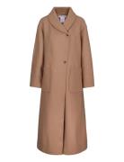 Once Untold Amber Long Coat Brun