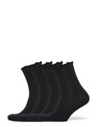 Rhatlanta Socks - 4-Pack Lingerie Socks Regular Socks Black Rosemunde