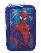 Spider-man Spiderman, Filled Double Pencil Case Blå