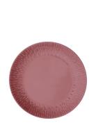 Aida Confetti Lunch Plate W/Relief 1 Pcs . Giftbox Burgundy