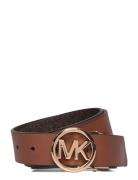 32Mm Reversible Saffiano Belt Bälte Brown Michael Kors Accessories