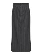 Objadona Hw Ancle Skirt E Wi 23 Lång Kjol Grey Object