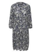 Kaffe Curve Kcmilla Ami Dress Printed Marinblå