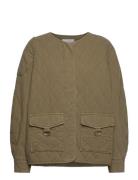 2Nd Braxton Tt - Heavy Twill Kviltad Jacka Green 2NDDAY