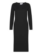 Vila Viarmer L/S Long Dress Svart