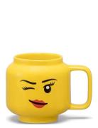 LEGO STORAGE Lego Ceramic Mug Small Winking Girl Gul