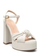 Venza24Ns Sandal Med Klack White UNISA