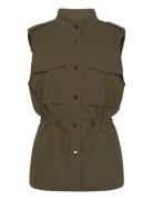 Fqmivan-Waistcoat Vests Padded Vests Green FREE/QUENT
