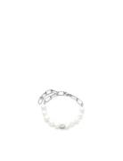 Samie - Bracelet With Pearls Steel Armband Smycken White Samie