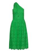 Appelona Anglaise Dress Knälång Klänning Green French Connection