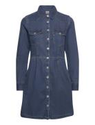 Otto Western Dress Square Deal Kort Klänning Blue LEVI´S Women