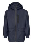 Pocketed Jacket Outerwear Rainwear Jackets Navy Mango