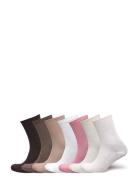 Sock 7 P Soft Colors Rib And P Lingerie Socks Regular Socks Pink Linde...
