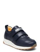 Shoes - Flat - With Velcro Låga Sneakers Navy ANGULUS