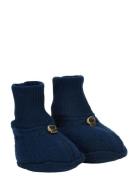 Wool Footies Slippers Inneskor Blue Mikk-line