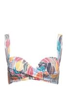 Pe Leaves Medea Top Swimwear Bikinis Bikini Tops Wired Bikinitops Mult...