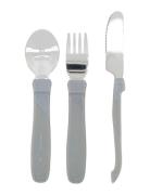 Twistshake Twistshake Learn Cutlery Stainless Steel Grå