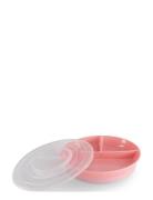 Twistshake Twistshake Divided Plate Rosa