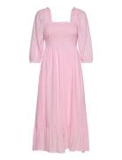 Dencelkb Dress Knälång Klänning Pink Karen By Simonsen