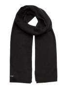 Essential Knit Scarf 30X180 Accessories Scarves Winter Scarves Black C...