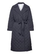 Relaxed Sorona Quilted Trench Kviltad Jacka Blue Tommy Hilfiger