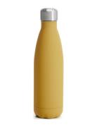 Steel Bottle Rubber Finish 50Cl Home Kitchen Water Bottles Yellow Saga...