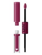 Shine Loud Pro Pigment Lip Shine Läppglans Smink Purple NYX Profession...