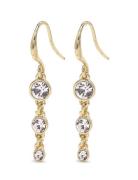 Pilgrim Lucia Recycled Crystal Earrings Guld