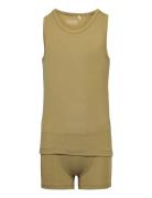 Minymo Underwear Set - Bamboo Khaki Green