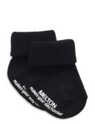 Cotton Socks With Anti-Slip Sockor Strumpor Black Melton