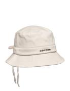Metal Lettering Canvas Bucket Accessories Headwear Bucket Hats Cream C...