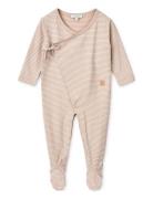 Bolde Baby Stripe Jumpsuit Pyjamas Sie Jumpsuit Pink Liewood