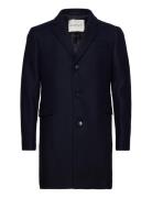 Classic Tailored Fit Wool Topcoat Yllerock Rock Blue GANT