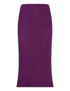 Vistara Hw Midi Skirt /B Knälång Kjol Purple Vila