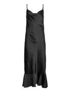 Objdebra Singlet Dress .C 124 Knälång Klänning Black Object