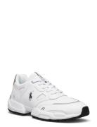 Jogger Leather-Panelled Trainer Låga Sneakers White Polo Ralph Lauren