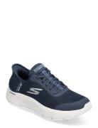 Skechers Womens Go Walk Flex - Grand Entry - Slip-Ins Marinblå