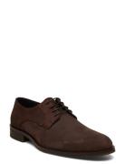 Biabyron Derby Shoe Oily Suede Shoes Business Laced Shoes Brown Bianco