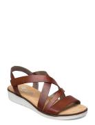 63663-24 Platta Sandaler Brown Rieker