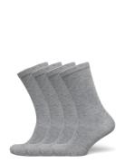 URBAN QUEST 4-Pack Women Bamboo Basic Socks Grå