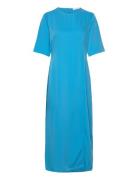 Melbagz Long Dress Knälång Klänning Blue Gestuz