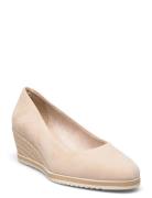 Women Court Sho Sko Wedge Cream Tamaris