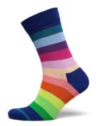Stripe Sock Lingerie Socks Regular Socks Blue Happy Socks