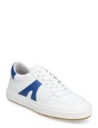 Legend - White/Blue Leather Låga Sneakers White Garment Project