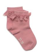 Minymo Ankle Sock W. Lace Rosa